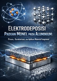 Cover buku: Elektrodeposisi Paduan Monel pada Aluminium: Proses, Karakterisasi, dan Aplikasi Material Fungsional