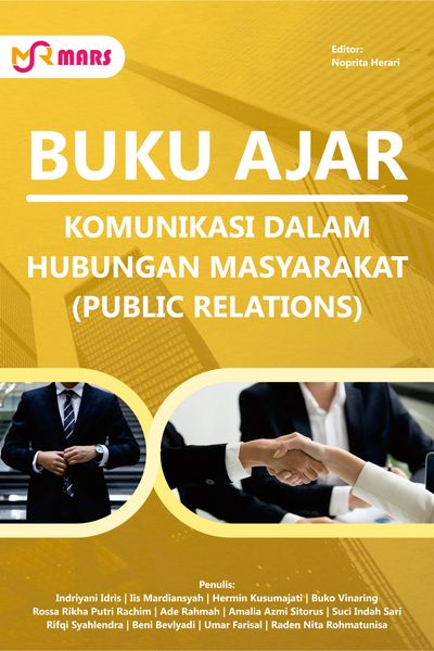 Cover buku: Komunikasi dalam Hubungan Masyarakat (Public Relations)