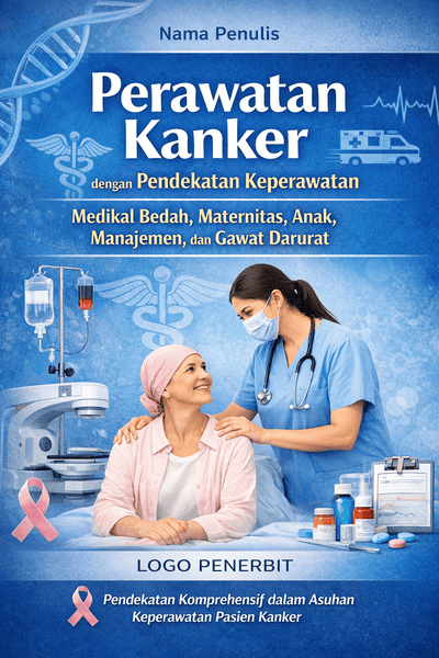 Cover buku: Perawatan Kanker Dengan Pendekatan Keperawatan Medikal Bedah, Maternitas, Anak, Manajemen, dan Gawat Darurat